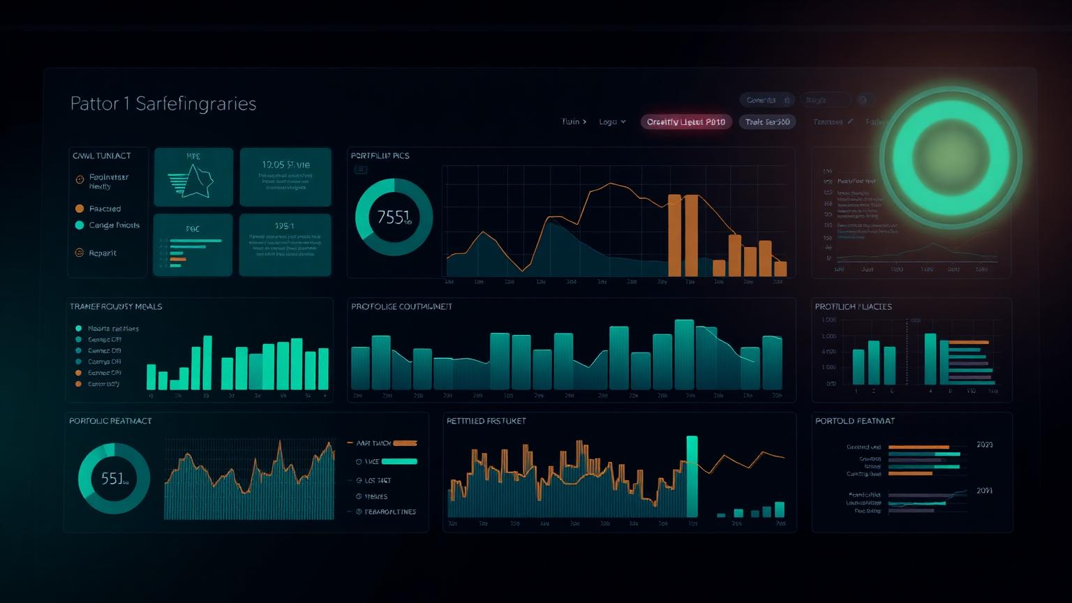 Executive PMO dashboard with KPI tiles and portfolio heatmap
